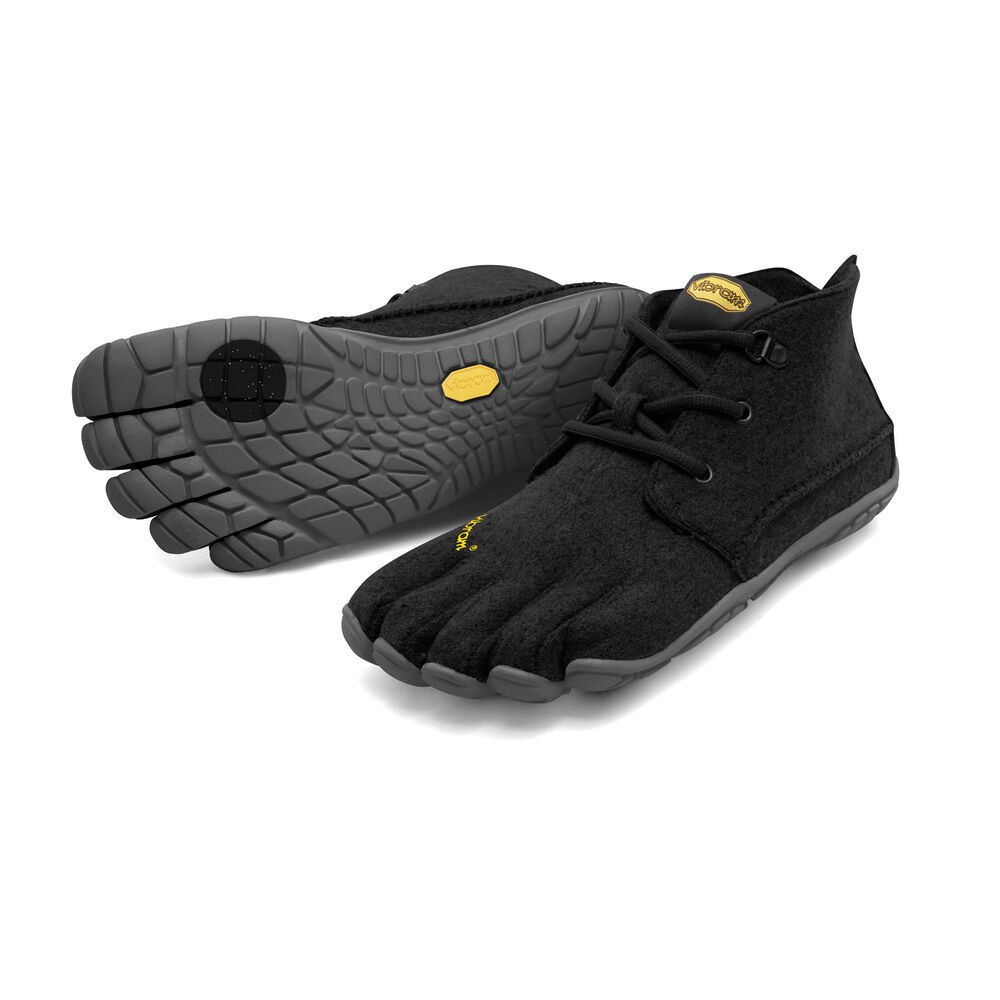 Zapatos De Trail Mujer Negros/Grises - FiveFingers Cvt-Wool - QOFUDK-245